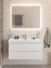 Тумба с раковиной BelBagno MARINO-CER-N 100 Bianco Lucido, раковина BB-8078 фото 7