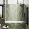 Шторка на ванну MaybahGlass MGV-915-6 99x140, поворотная, стекло прозрачное 6 мм, профиль черный фото 3