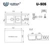 Мойка кухонная Ulgran Classic U-505-310 Серый фото 3