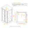 Душевой уголок RGW Passage PA-045 350804509-11 профиль хром, стекло прозрачное, 100x90x195 фото 2