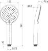 Душевая лейка IDDIS Ray RAY3F0Wi18 белая матовая фото 5