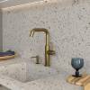 Смеситель для кухни Wasserkraft A8587 под фильтр однорычажный, матовое золото фото 3