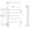 Полотенцесушитель электрический Wonzon & Woghand Nürnberg WW-AL345-BR хром фото 2