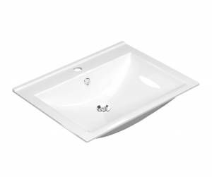 Мебельная раковина Laparet Sinergia 60см, белый с1 50x20