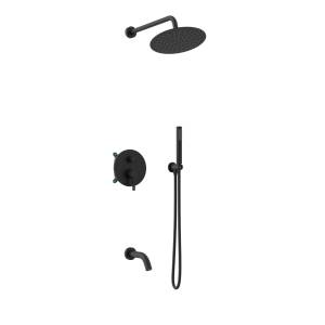 Душевой комплект Vincea Villa VSFW-1VL3MB черный, встраиваемый