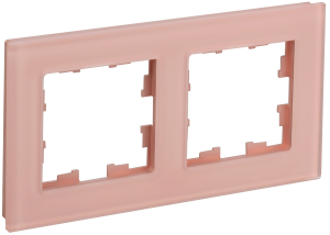 Рамка 2-постовая IEK Brite BR-M22-G-31-K96 персиковый матовый