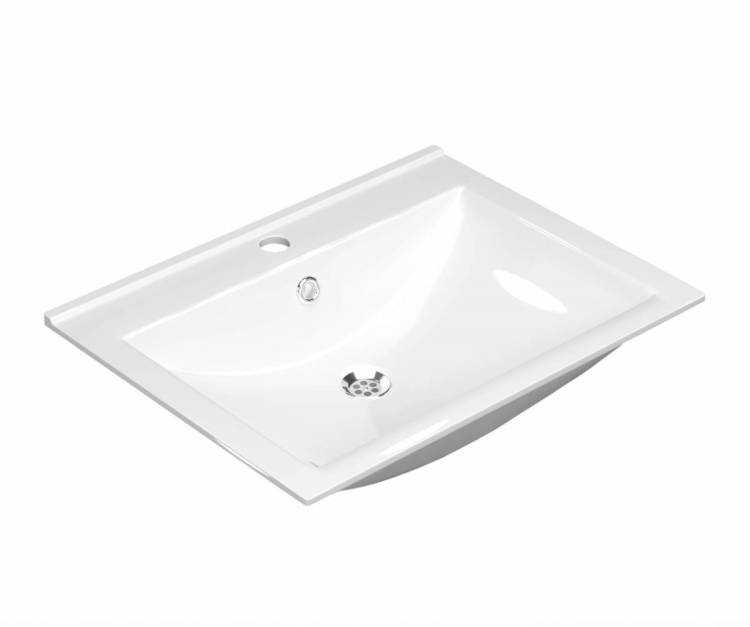 Мебельная раковина Laparet Sinergia 60см, белый с1 50x20