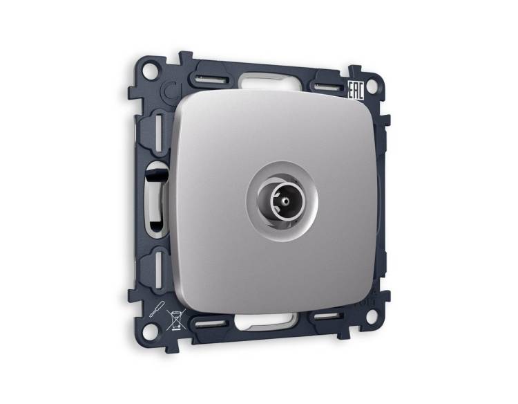 Комплект механизма TV розетки проходной Ambrella Volt Omega MO513030