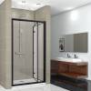 Душевая дверь в нишу Cerutti Spa Bella D91B 90 см, профиль черный