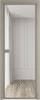 Межкомнатная дверь Profil Doors 1 AX цвет профиля Никель матовый, стекло безопасное 6 мм ромб белый 600x2000