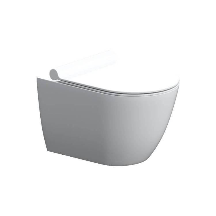 Подвесной унитаз Damixa Scandinavian Pure DX36C1701SC без ободка с сиденьем микролифт