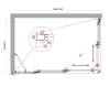 Душевой уголок Belbagno LUCE-AH-21-140/90-C-Cr профиль хром, стекло прозрачное, 140x90x195 фото 7