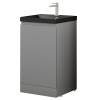 Тумба с раковиной Style Line Батлер Plus серый, раковина антрацит