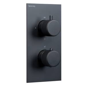 Смеситель для душа Splendy Passion PA204U2T2BM на 2 потребителя, черный матовый