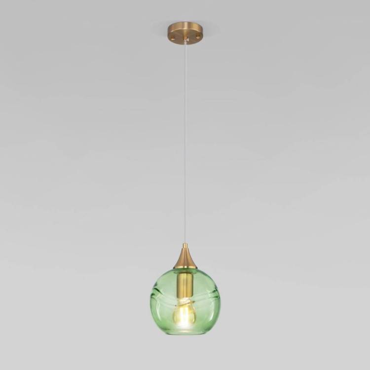 Подвесной светильник Eurosvet Lotus 50221/1 зеленый