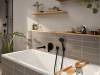 Смеситель для ванны с душем Hansgrohe Rebris E 72468670 черный матовый фото 2