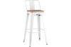 Стул барный Stool Group Tolix YD-H765E-W KD LG-02 X4 белый глянцевый/светлое дерево 4 шт