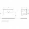 Тумба с раковиной Belbagno Marino-Cer Rovere Bianco 90x45.5 фото 2