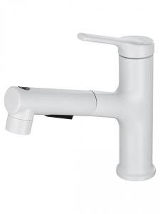 Смеситель для раковины Wonzon & Woghand WW-A40862-MW с выдвижным изливом, белый матовый