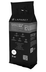 Затирка цементная Laparet-fuga Silk, белый водостойкая  2 кг
