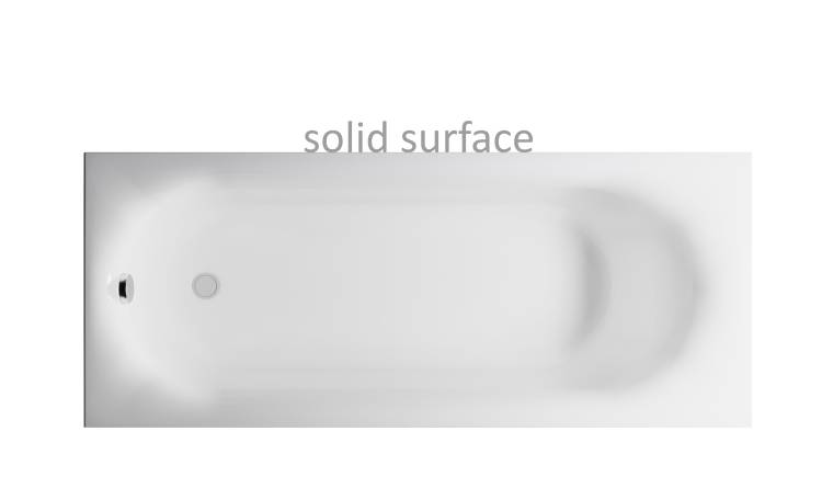 Ванна из искусственного камня Астра-Форм Лира 01010094 белая матовая, Solid Surface, 170x70