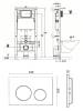 Система инсталляции для унитазов Agger ACC500+APB0144 клавиша черная матовая фото 9