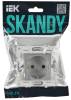 Розетка 1-местная с заземлением и шторками IEK Skandy SK-R14-16-K23 серебряный фото 6