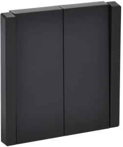 Выключатель 2-клавишный перекрестный IEK Forte&Piano FP-V23-0-10-1-K02 черный