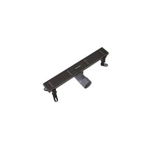 Душевой трап Knotlor Шторм SDRW0400LGM вороненая сталь, 40 см