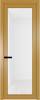 Межкомнатная дверь Profil Doors 1 AGP цвет профиля Золото, стекло безопасное 6 мм белый триплекс 800x2000