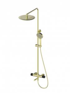Душевая стойка Wonzon & Woghand WW-88739902-BG с термостатом, золото