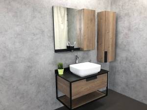 Мебель для ванной Comforty Кельн-90-1 дуб темный
