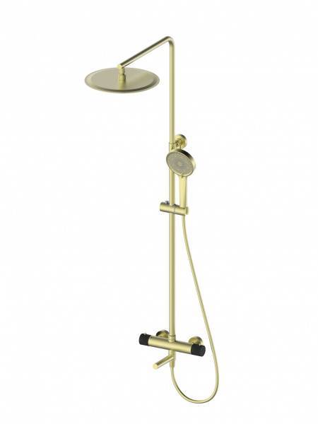 Душевая стойка Wonzon & Woghand WW-88739902-BG с термостатом, золото