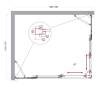 Душевой уголок Belbagno LUCE-AH-22-140/115-C-Cr профиль хром, стекло прозрачное, 140x115x195 фото 7