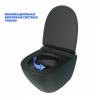 Унитаз подвесной Teymi Lina Pro Vortex Black T40114 безободковый, с сиденьем микролифт, черный матовый фото 11