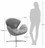 Кресло Bradex Home Swan Style Chair RF 0688 латте/экокожа фото 6