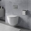 Унитаз подвесной Lemark Glazer 9614003 безободковый, с  микролифтом, белый глянец фото 2
