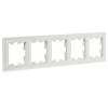 Рамка 5-постовая IEK Brite BR-M52-K01 белый фото 6