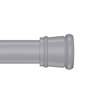 Карниз для ванны Iddis Elegante SRC0120i14 110-200 см, серый матовый