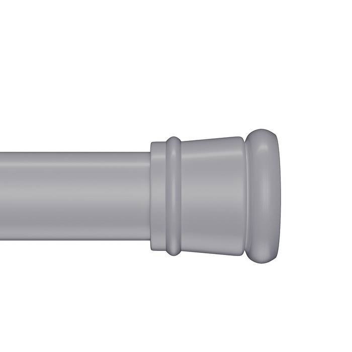 Карниз для ванны Iddis Elegante SRC0120i14 110-200 см, серый матовый