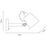 Бра Arte Lamp Oscar A7141AP-1WH фото 4