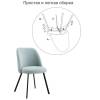 Стул Bradex Home Praga FR 0564, бирюзовый фото 7