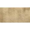 Ступень Paradyz Eremite Sand Stopnica Prosta Struktura Mat 30x60