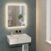 Зеркало Kerama Marazzi Tecno 70 с LED-подсветкой, с функцией антизапотевание, белый глянцевый фото 2