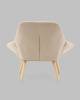 Кресло Stool Group Олби Страйпс QH-2805K 263-2 dark beige бежевый фото 4