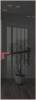 Межкомнатная дверь Profil Doors 1 AGK цвет профиля Красный антрацит, стекло безопасное 4 мм зеркало серое 600x2000