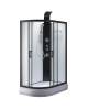 Душевая кабина Taliente TA-128CB(R) профиль черный, стекло прозрачное, 120x80x220