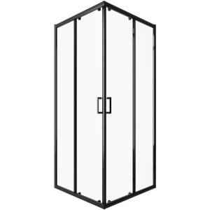 Душевой уголок Alex Baitler AB14100B1 профиль черный, стекло прозрачное, 100x100x200