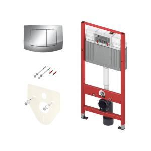 Система инсталляции для унитазов TECE Base kit 9400405 4 в 1 с кнопкой смыва
