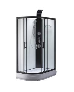 Душевая кабина Taliente TA-128CB(R) профиль черный, стекло прозрачное, 120x80x220